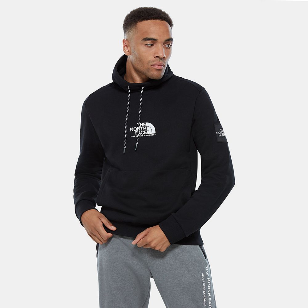 The North Face Hoodie Mens Australia - The North Face Fine Alpine Black (AVI-627051)